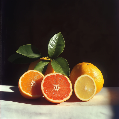 柑橘柠檬静物摄影