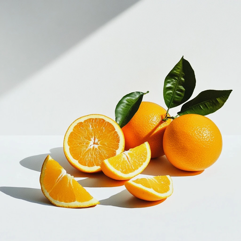 新鲜橙子静物摄影