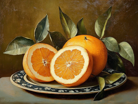 静物橙子油画