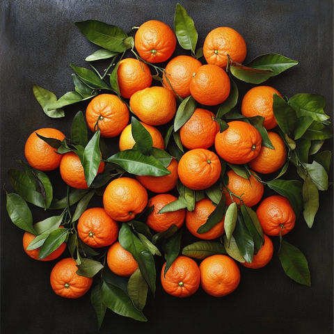 柑橘堆放顶视图