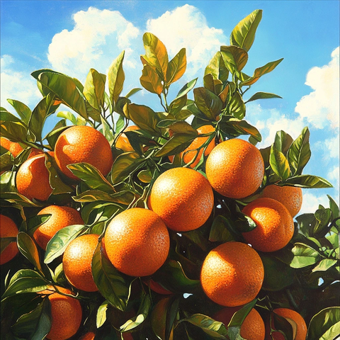 橙色新年贺卡设计