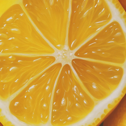 柠檬切片纹理细节