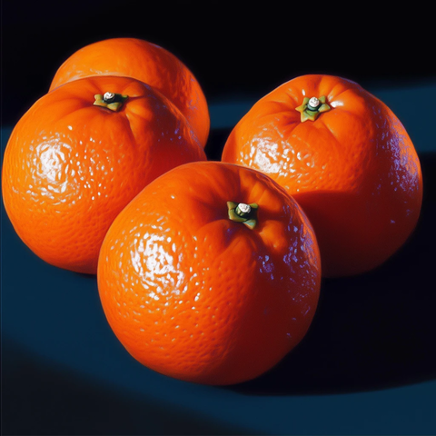 橙子天空落下深蓝阴影