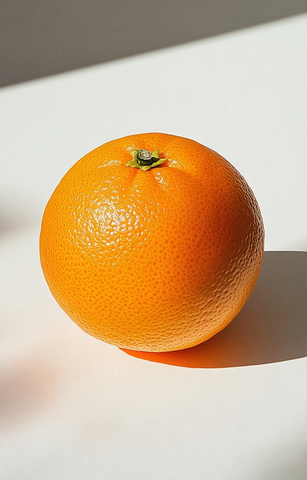 橙色水果白色背景写真