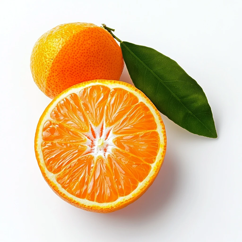 半颗柑橘叶后露