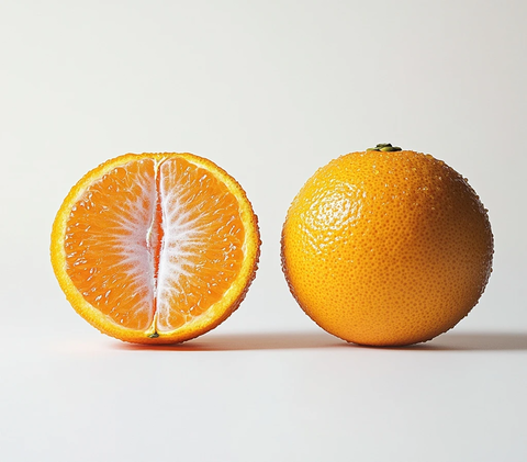 橘子剥皮过程展示