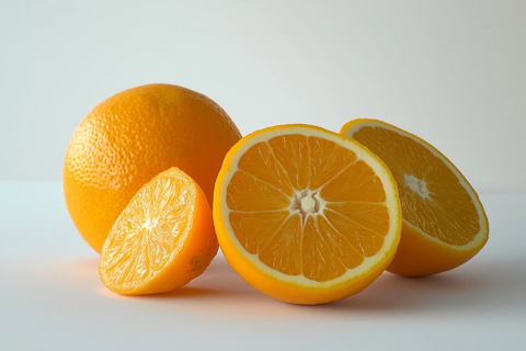 新鲜橙子特写
