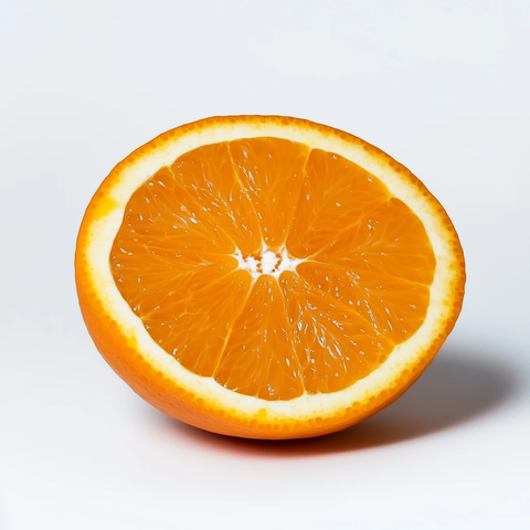 半橙切片展示细腻纹理