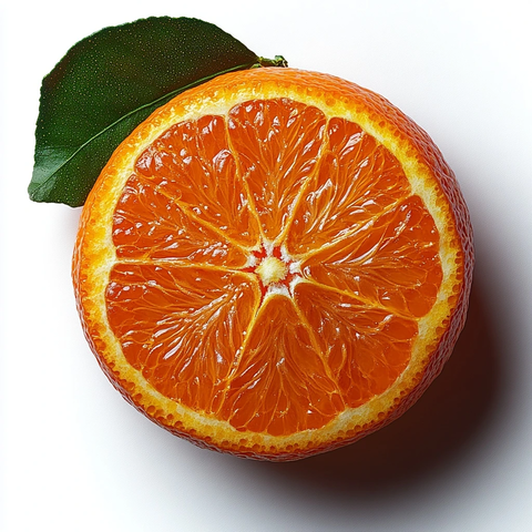 柑橘水果顶部视角