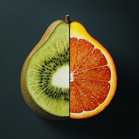 水果切片变身其他蔬果