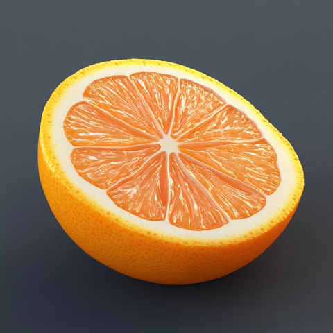 切片葡萄柚简单背景