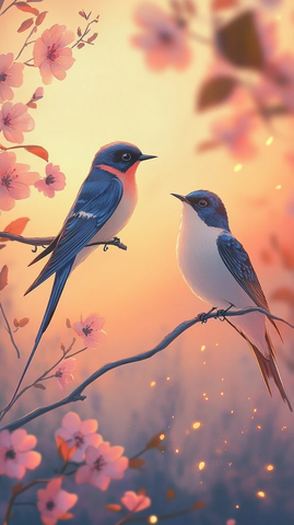 燕子劝夜莺近人夜莺婉拒