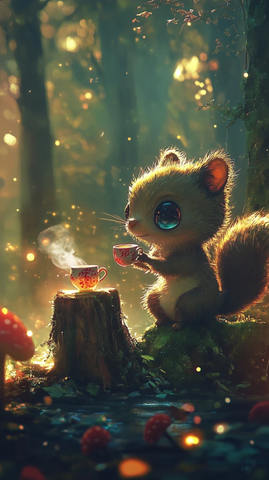 糖滑翔者飞向热茶森林