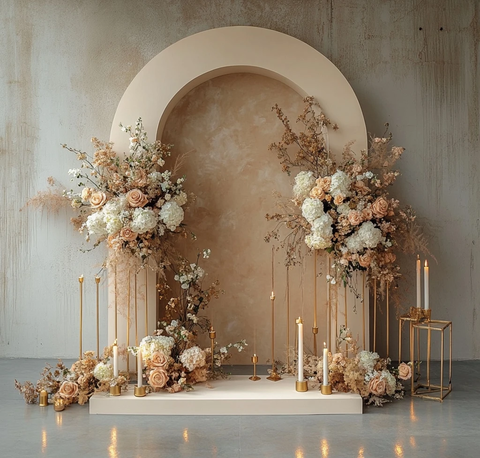 简约婚礼拱门装饰