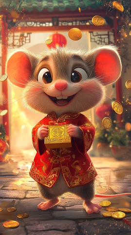 鼠年庆典繁盛吉祥图