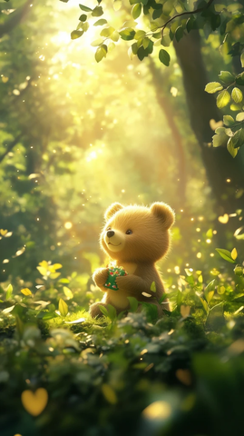 小熊森林生日阳光醒