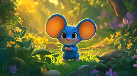 蓝色小精灵巨大耳朵