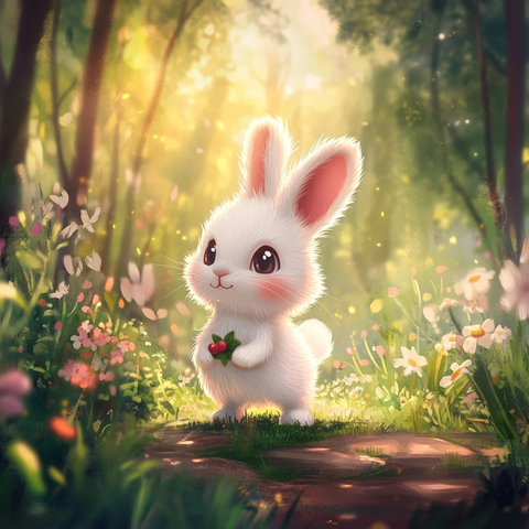 白兔森林花径漫步