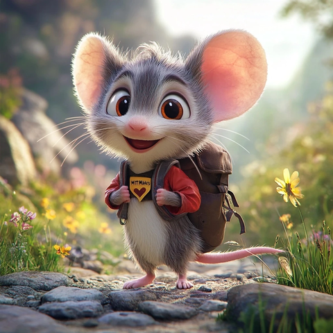 小鼠米拉探险背包草地