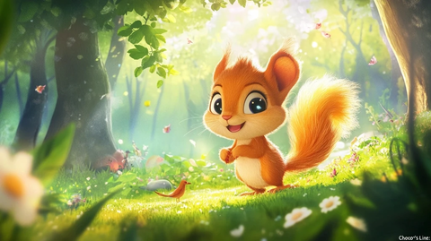 小松鼠奇奇的欢乐野餐