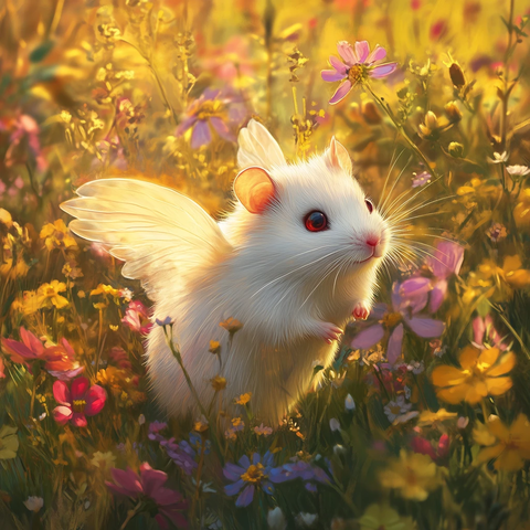 白矮星纹白鼠与野花翅膀