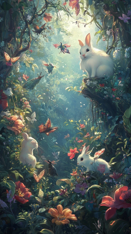 魔法花园中的小动物们