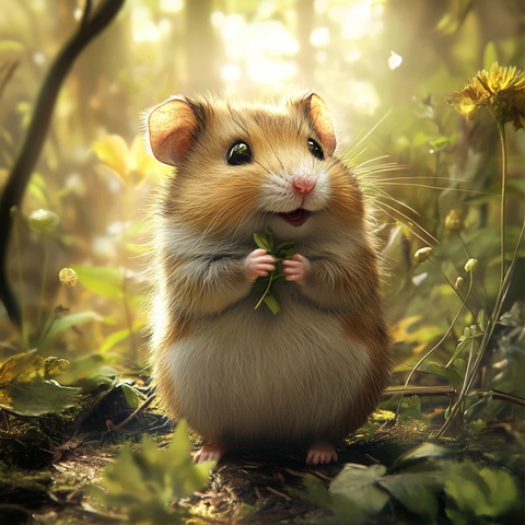 森林冒险的小仓鼠