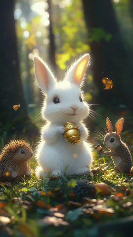 小白兔寻找金色橡果