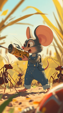 老鼠穿工装打蚂蚁