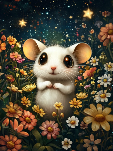 白鼠黑肚花园星夜