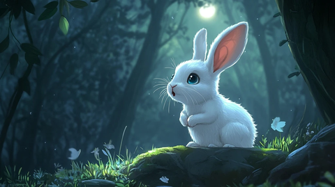 白兔森林惊听哭声