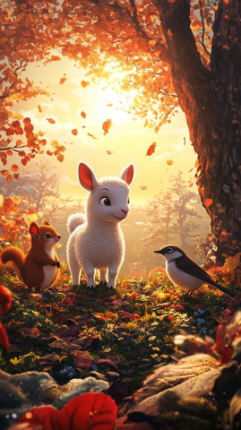 羊雀松走向晚霞