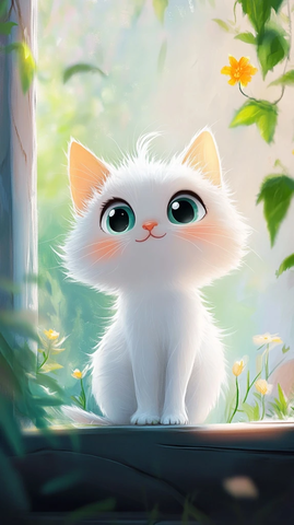 可爱凯蒂猫夏日铅笔画