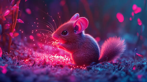 小红鼠吃发光尘埃