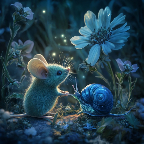 绿鼠与蓝蜗牛融合