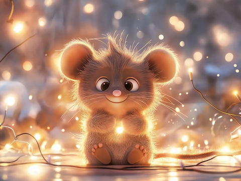 鼠熊玩偶节日装饰