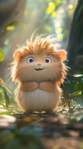 狮子小狮子在绿茵中