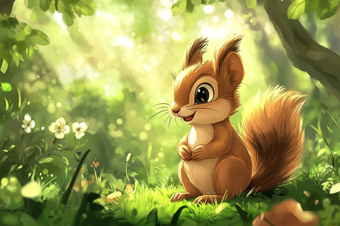 松鼠帮忙森林小伙伴