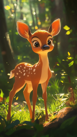 小鹿森林阳光冒险