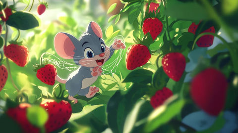 草莓鼠与猫的花园对决