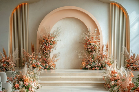 婚礼拱门与花艺装饰