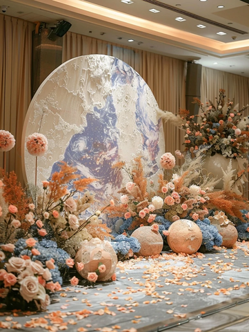 月球地球婚礼舞台