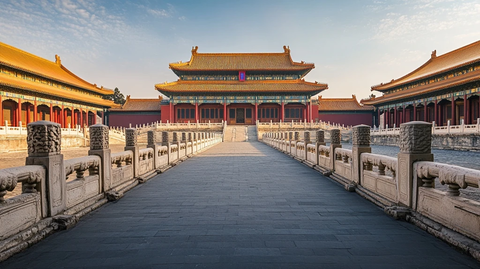 宏伟故宫全景展现古建筑之美