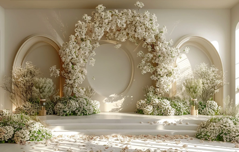 白色婚礼舞台设计