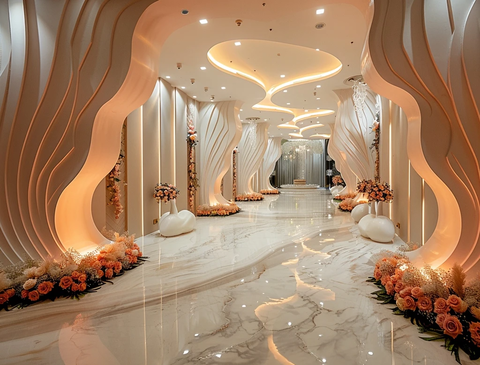 婚礼大厅入口装饰