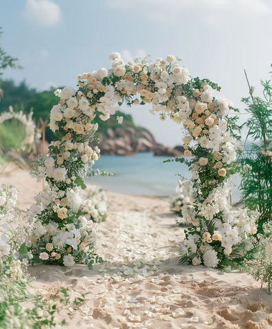 白色婚礼拱门装饰