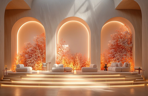 现代简约婚礼舞台设计