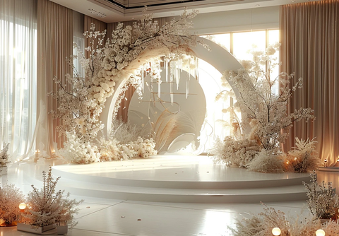 圆形舞台婚礼装饰