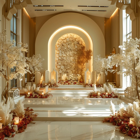 现代简约婚礼舞台设计