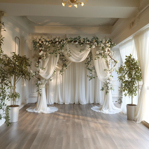 婚礼拱门装饰与花卉设计